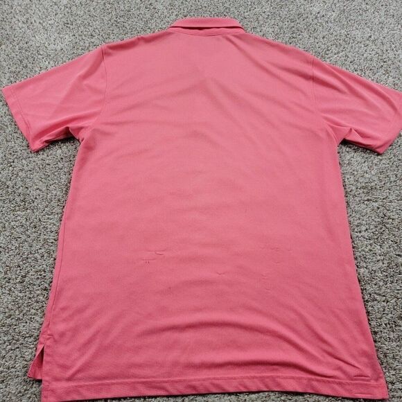 Peter Millar Summer Comfort Polo Shirt Mens Large Pink W Logo *Flaws* - Picture 9 of 10